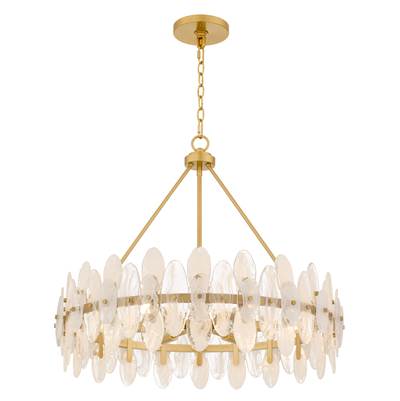 Quoizel Abigail 6-Light Mini Pendant in Brushed Gold