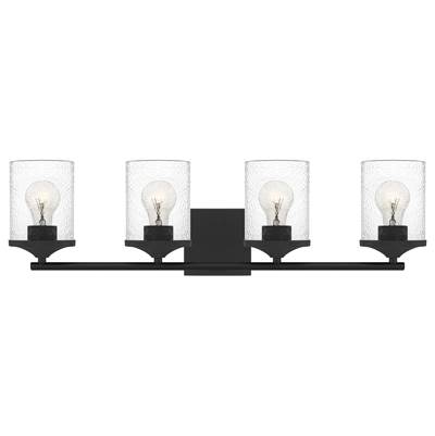 Quoizel Abner 4-Light Vanity in Matte Black