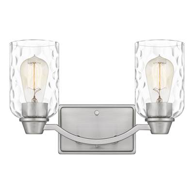 Quoizel Acacia 2-Light Vanity Light in Brushed Nickel
