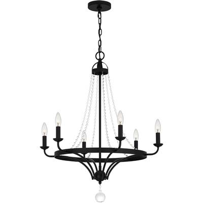 Quoizel Adelaide 6-Light Chandelier in Matte Black