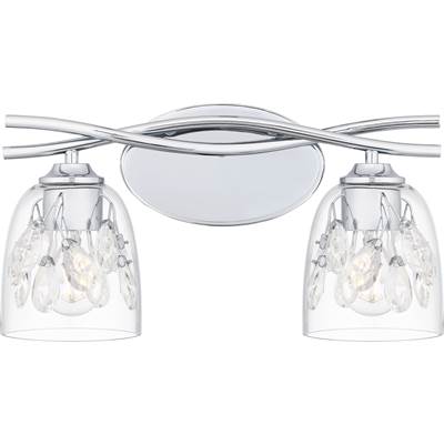 Quoizel Ansley 2-Light Vanity Light in Polished Chrome