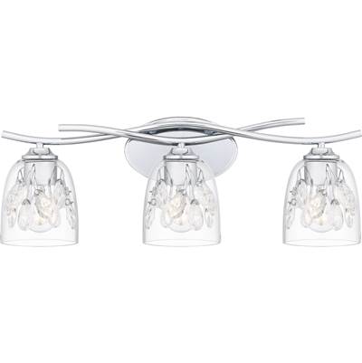 Quoizel Ansley 3-Light Vanity Light in Polished Chrome