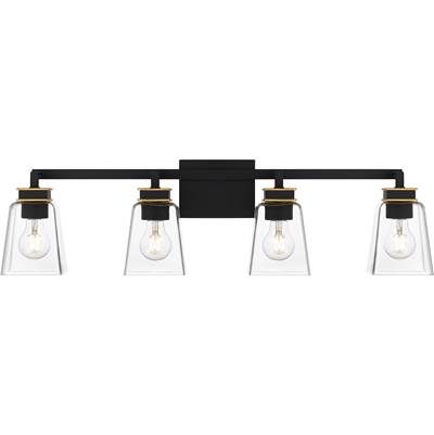 Quoizel Almany 4-Light Vanity in Matte Black