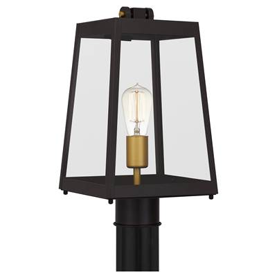 Quoizel Amberly Grove Post Light in Western Bronze