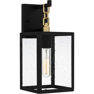 Quoizel Anchorage 1-Light Outdoor Wall Lantern in Matte Black