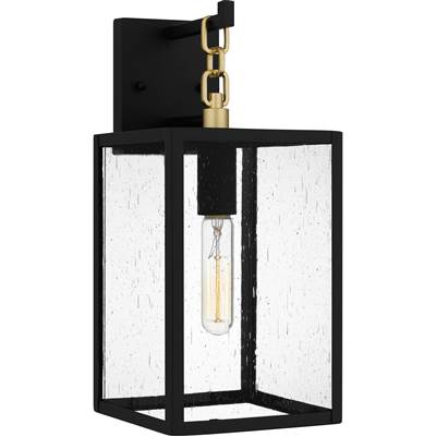 Quoizel Anchorage 1-Light Outdoor Wall Lantern in Matte Black