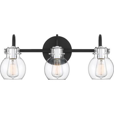 Quoizel Andrews 3-Light Vanity Light in Earth Black