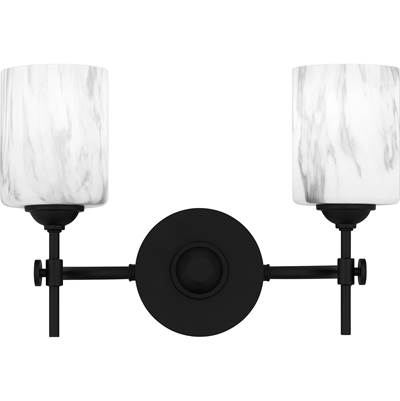 Quoizel Aria 2-Light Vanity Light in Matte Black