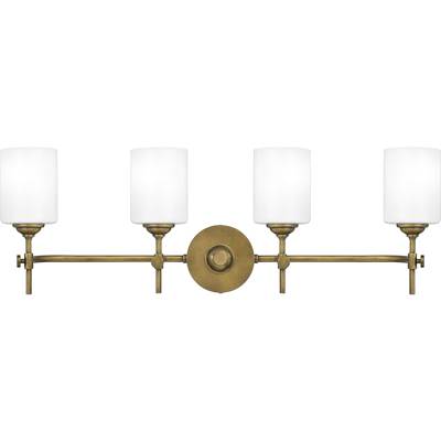 Quoizel Aria 4-Light Vanity in Weathered Brass