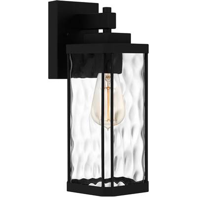 Quoizel Balchier 1-Light Outdoor Wall Lantern in Matte Black