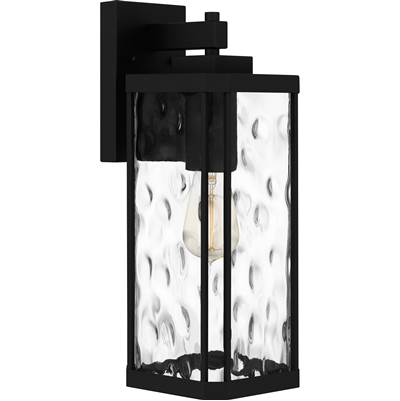Quoizel Balchier 1-Light Outdoor Wall Lantern in Matte Black