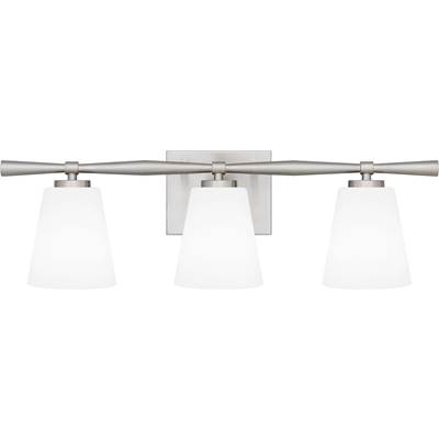 Quoizel Brindley 3-Light Vanity Light in Brushed Nickel