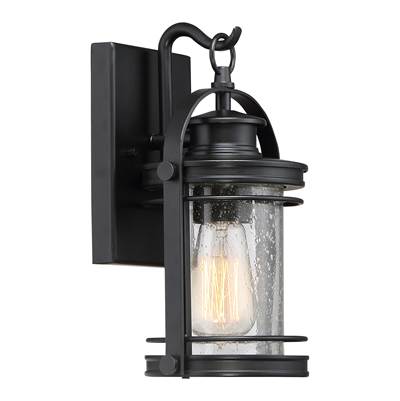 Quoizel Booker Outdoor Wall Lantern in Mystic Black