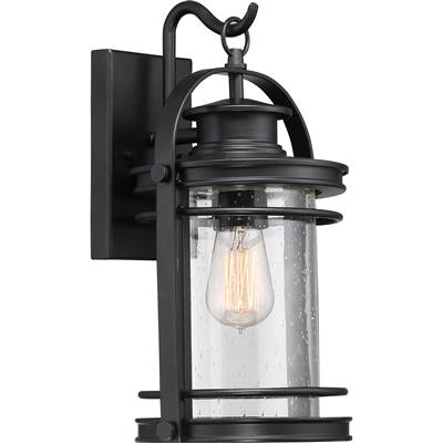 Quoizel Booker Outdoor Wall Lantern in Mystic Black