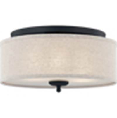 Quoizel Blanche Flush Mount Light - 3 Lights in Matte Black