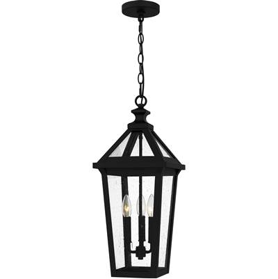 Quoizel Boulevard 3-Light Hanging Lantern in Matte Black