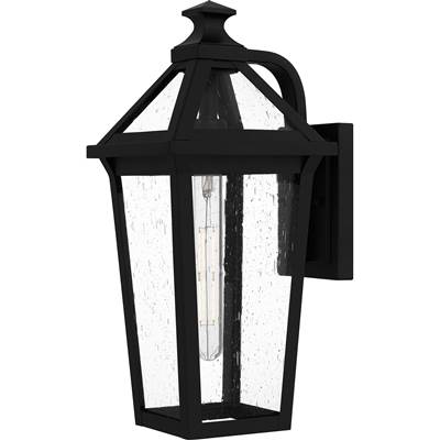 Quoizel Boulevard 1-Light Wall Lantern in Matte Black