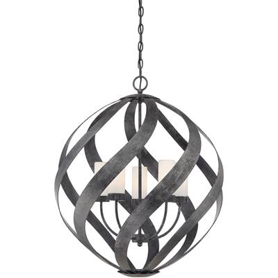 Quoizel Blacksmith 5-Light Pendant in Old Black