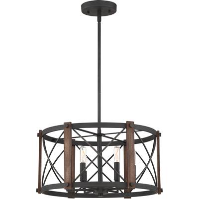 Quoizel Baron Pendant - 6-Light in Marcado Black
