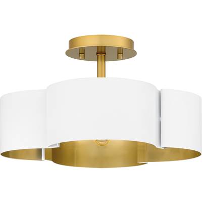 Quoizel Balsam 4-Light Semi-Flush Mount in White