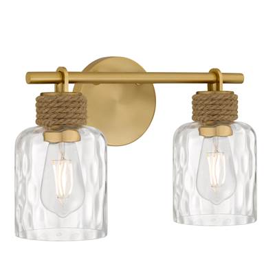 Quoizel Baltic 2-Light Vanity Light in Brushed Gold
