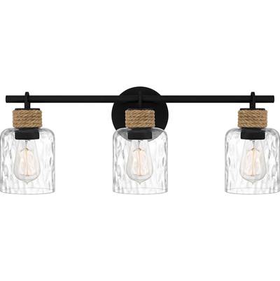 Quoizel Baltic 3-Light Vanity Light in Matte Black