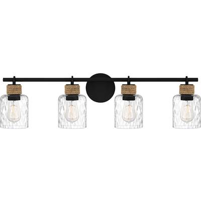 Quoizel Baltic 4-Light Vanity in Matte Black