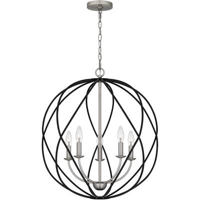 Quoizel Bryn Pendant - 5-Light in Antique Nickel