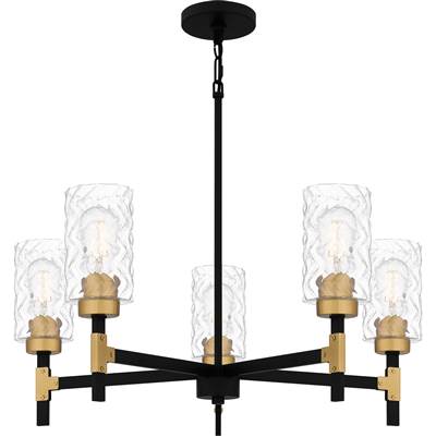 Quoizel Carly 5-Light Chandelier in Matte Black