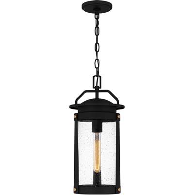 Quoizel Clifton 1-Light Hanging Lantern in Earth Black