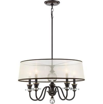 Quoizel Ceremony 5-Light Chandelier in Palladian Bronze