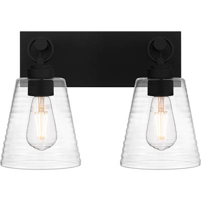 Quoizel Dacosta 2-Light Vanity Light in Earth Black