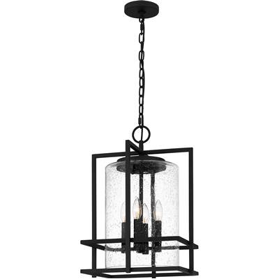 Quoizel Damien Outdoor Pendant - 4-Light in Earth Black