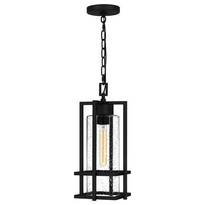 Quoizel Damien Outdoor Pendant - 1-Light in Earth Black
