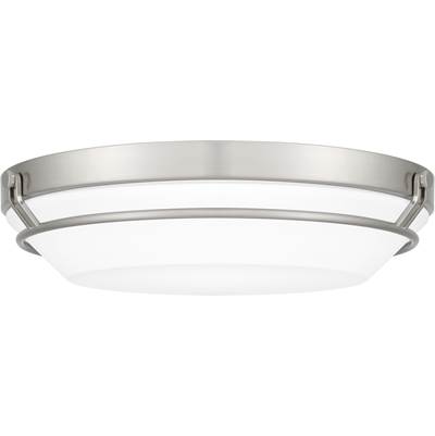 Quoizel Dunbar Flush Mount Light in Brushed Nickel