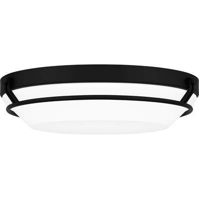 Quoizel Dunbar Flush Mount Light in Matte Black