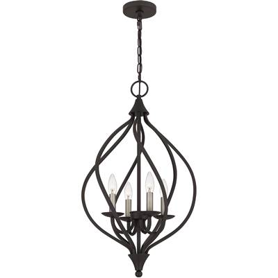 Quoizel Dupont Pendant - 4-Light in Old Bronze