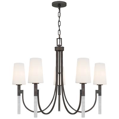 Quoizel Eloura 5-Light Mini Chandelier in Iron Gate