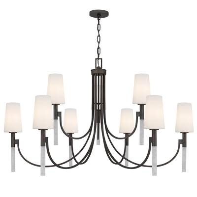 Quoizel Eloura 9-Light Mini Chandelier in Iron Gate