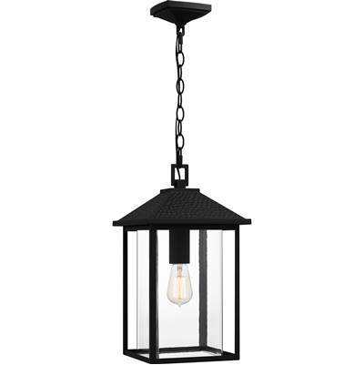 Quoizel Fletcher 1-Light Hanging Lantern in Earth Black