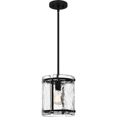 Quoizel Fortress Mini Pendant - 1-Light in Earth Black