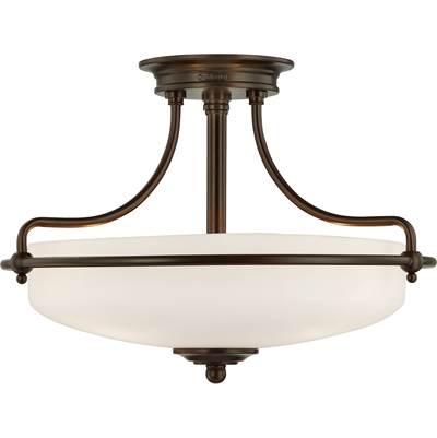 Quoizel Griffin Semi-Flush in Palladian Bronze