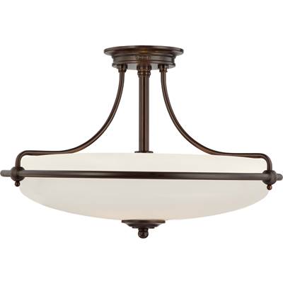 Quoizel Griffin Semi-Flush in Palladian Bronze