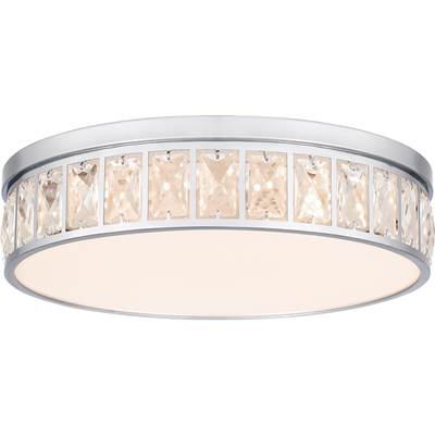 Quoizel Gibson Flush Mount Light in Polished Chrome