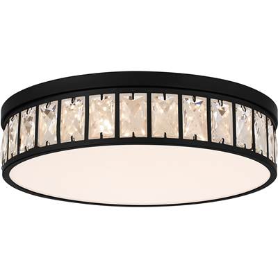 Quoizel Gibson Flush Mount Light in Matte Black