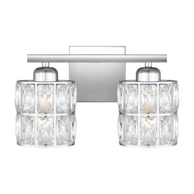 Quoizel Gibson 2-Light Vanity Light in Polished Chrome