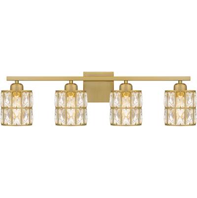 Quoizel Gibson 4-Light Vanity in Aged Brass
