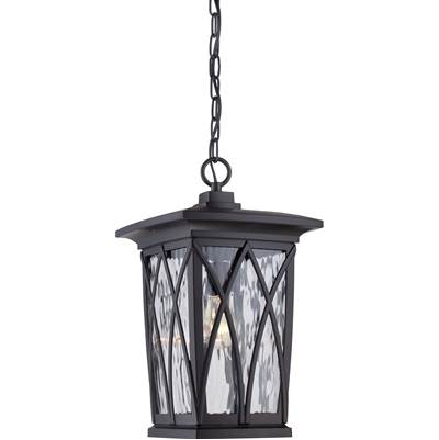 Quoizel Grover Outdoor Pendant in Mystic Black