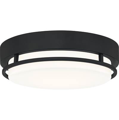 Quoizel Hale Flush Mount Light in Earth Black