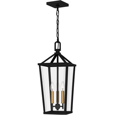 Quoizel Hull Mini Pendant - 3-Light in Matte Black